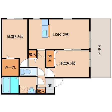 学園前駅 バス10分  藤の木台１丁目下車：停歩9分 1階の物件間取画像